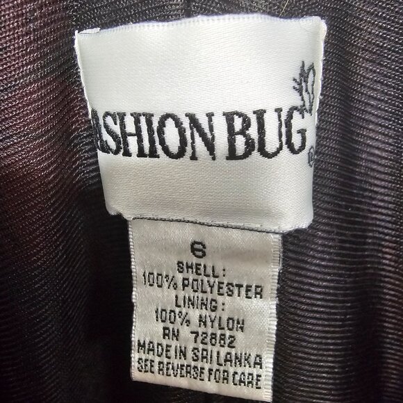 Vintage Fashion Bug Dress Maxi Black Red Goth Whimsigoth Shift Floral 6 - Picture 7 of 9